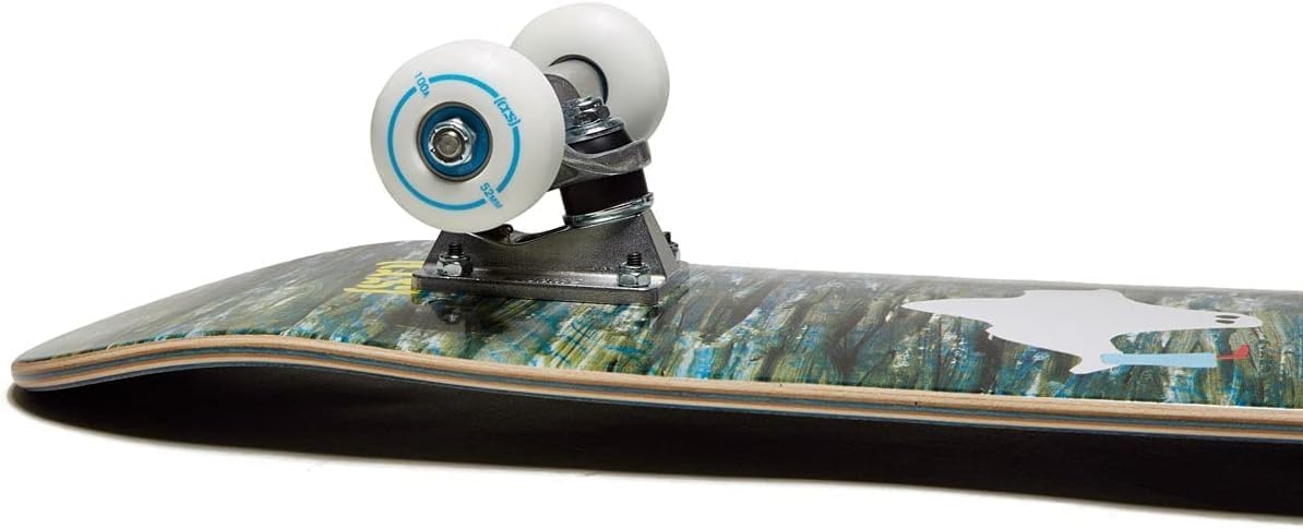 image:imageCCS Mini Skateboard for Kids amp Youth 7 Wide Maple Wood Fully Assembled with Skate Tool amp Stickers Boys amp GirlsGhost