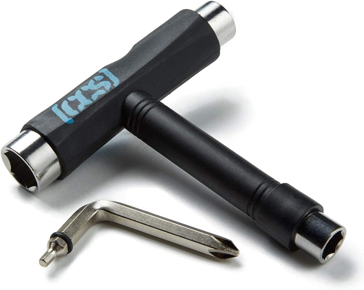 image:imageCCS Skateboard Tool All in One T Tool Metal T Tool WGrip File or Y Tool WRethreaderBlack