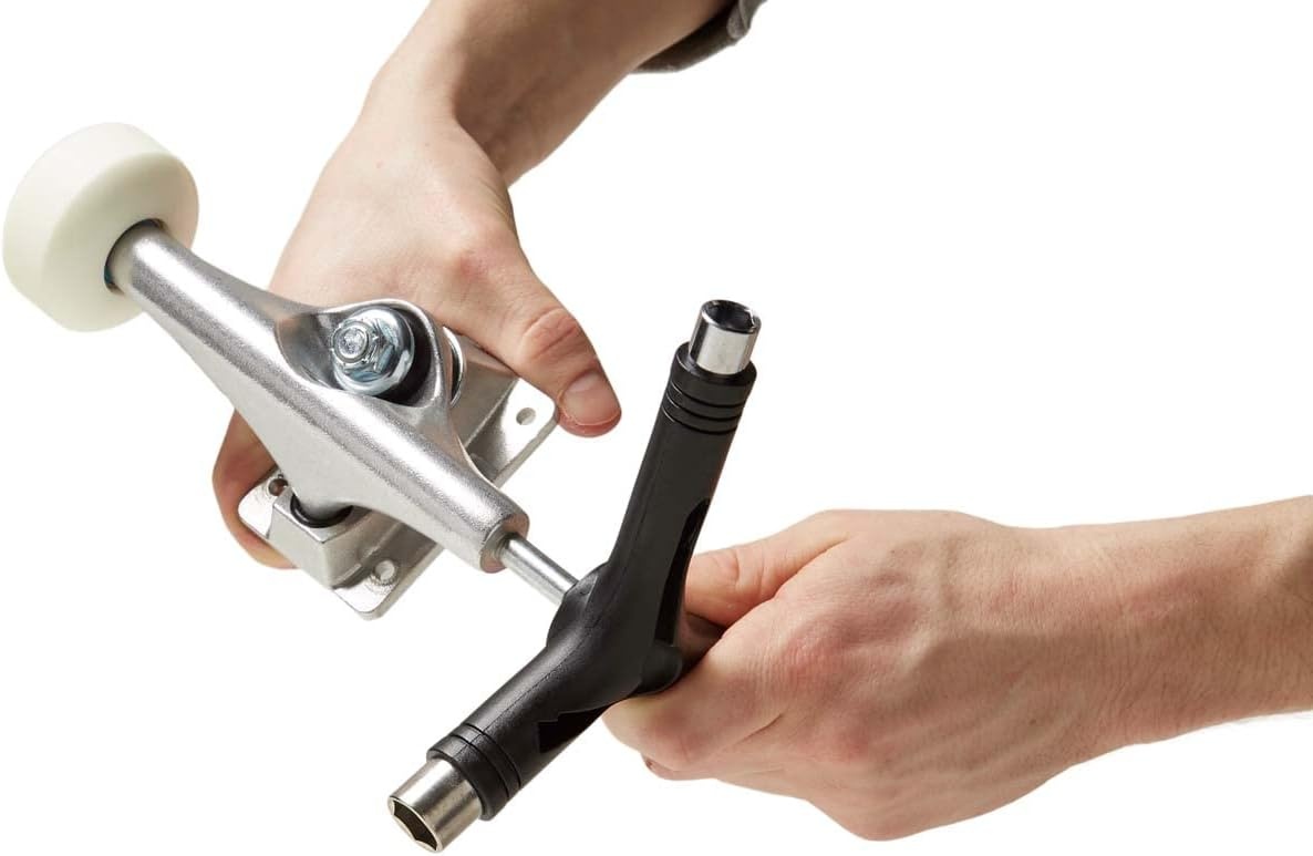image:imageCCS Skateboard Tool All in One T Tool Metal T Tool WGrip File or Y Tool WRethreaderBlack Rethreader