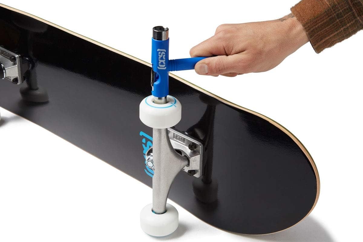 image:imageCCS Skateboard Tool All in One T Tool Metal T Tool WGrip File or Y Tool WRethreaderBlue