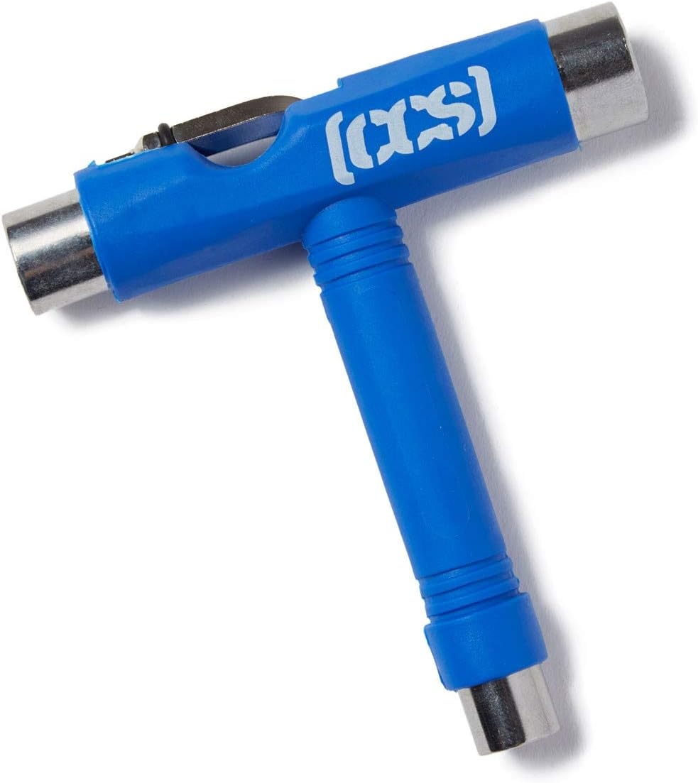image:imageCCS Skateboard Tool All in One T Tool Metal T Tool WGrip File or Y Tool WRethreaderBlue