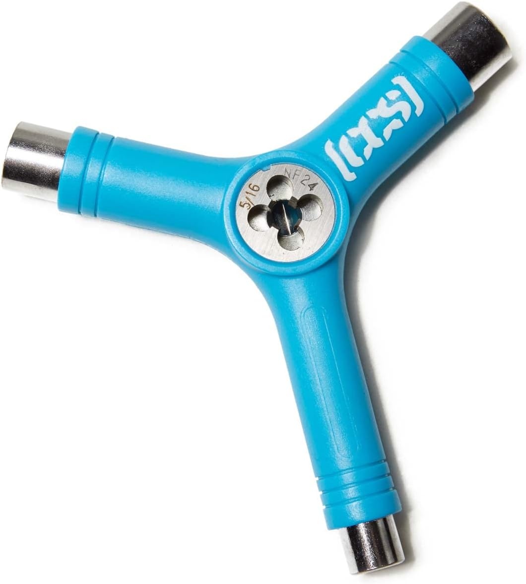 image:imageCCS Skateboard Tool All in One T Tool Metal T Tool WGrip File or Y Tool WRethreaderBlue Rethreader