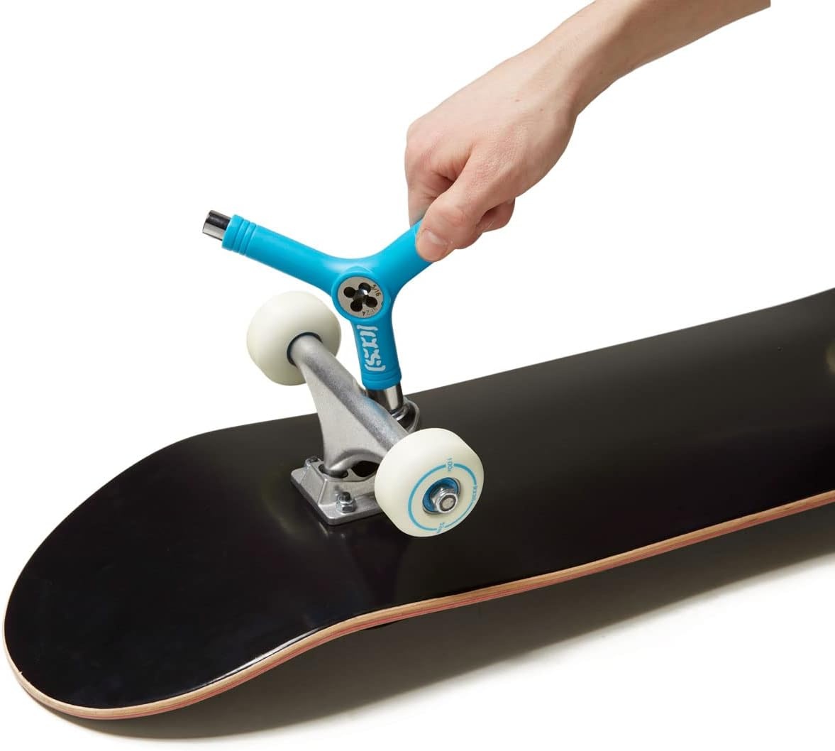 image:imageCCS Skateboard Tool All in One T Tool Metal T Tool WGrip File or Y Tool WRethreaderBlue Rethreader