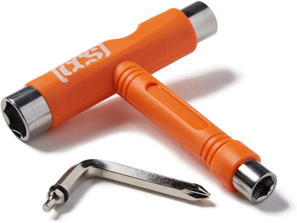 image:imageCCS Skateboard Tool All in One T Tool Metal T Tool WGrip File or Y Tool WRethreaderOrange