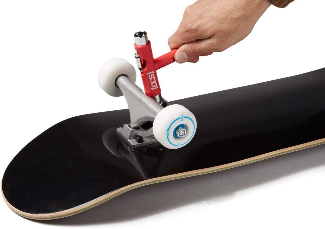 image:imageCCS Skateboard Tool All in One T Tool Metal T Tool WGrip File or Y Tool WRethreaderRed