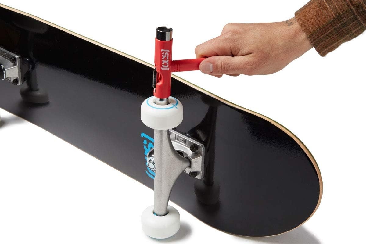 image:imageCCS Skateboard Tool All in One T Tool Metal T Tool WGrip File or Y Tool WRethreaderRed