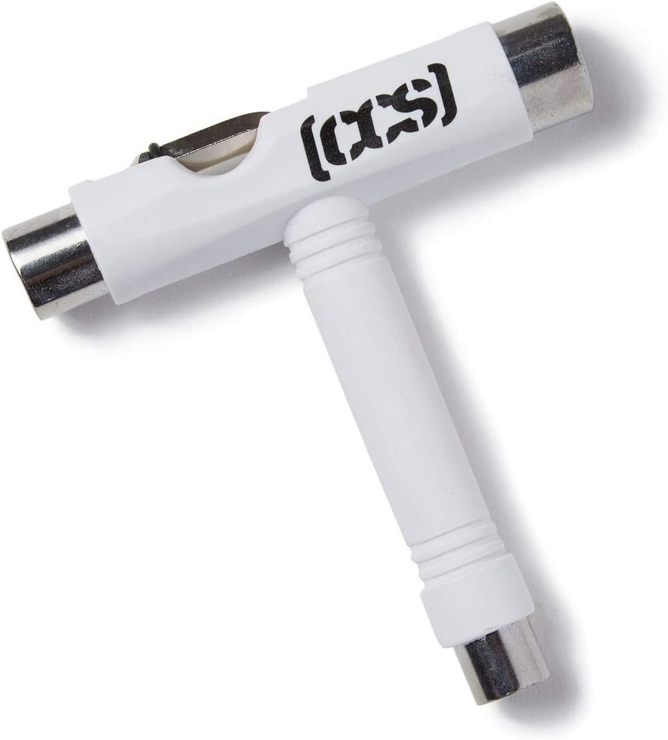 image:imageCCS Skateboard Tool All in One T Tool Metal T Tool WGrip File or Y Tool WRethreaderWhite