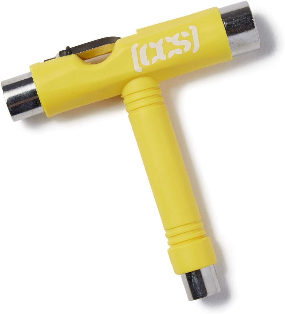 image:imageCCS Skateboard Tool All in One T Tool Metal T Tool WGrip File or Y Tool WRethreaderYellow