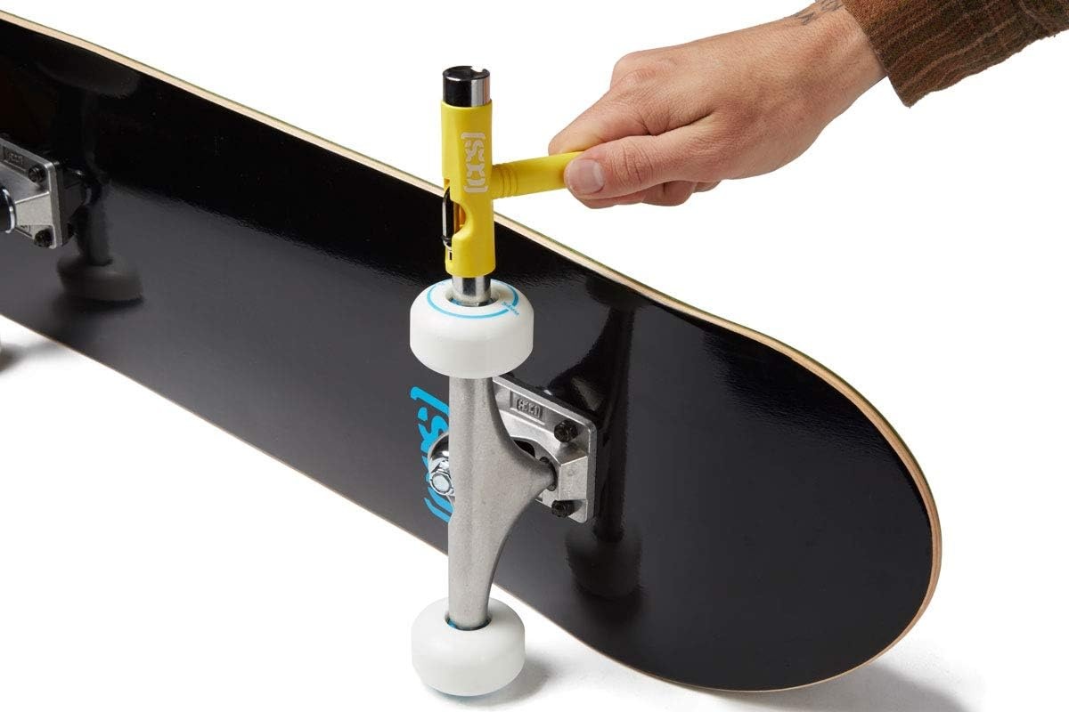 image:imageCCS Skateboard Tool All in One T Tool Metal T Tool WGrip File or Y Tool WRethreaderYellow