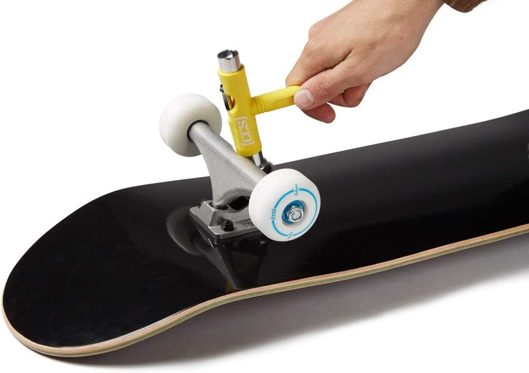 image:imageCCS Skateboard Tool All in One T Tool Metal T Tool WGrip File or Y Tool WRethreaderYellow