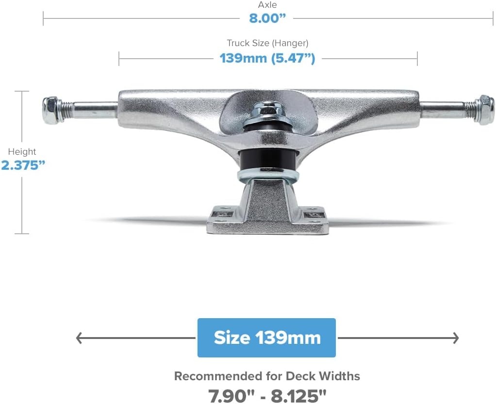 image:imageCCS Skateboard Trucks 109mm 129mm 139mm 144mm 149mm 169mm BlackRaw W1 Mounting HardwareRaw