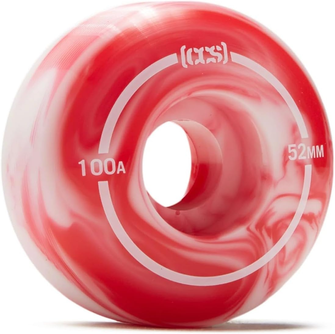 image:imageCCS Skateboard Wheels 52mm Set of 4 Blue Steel Bearings ABEC 7 Skate ToolRed Swirl