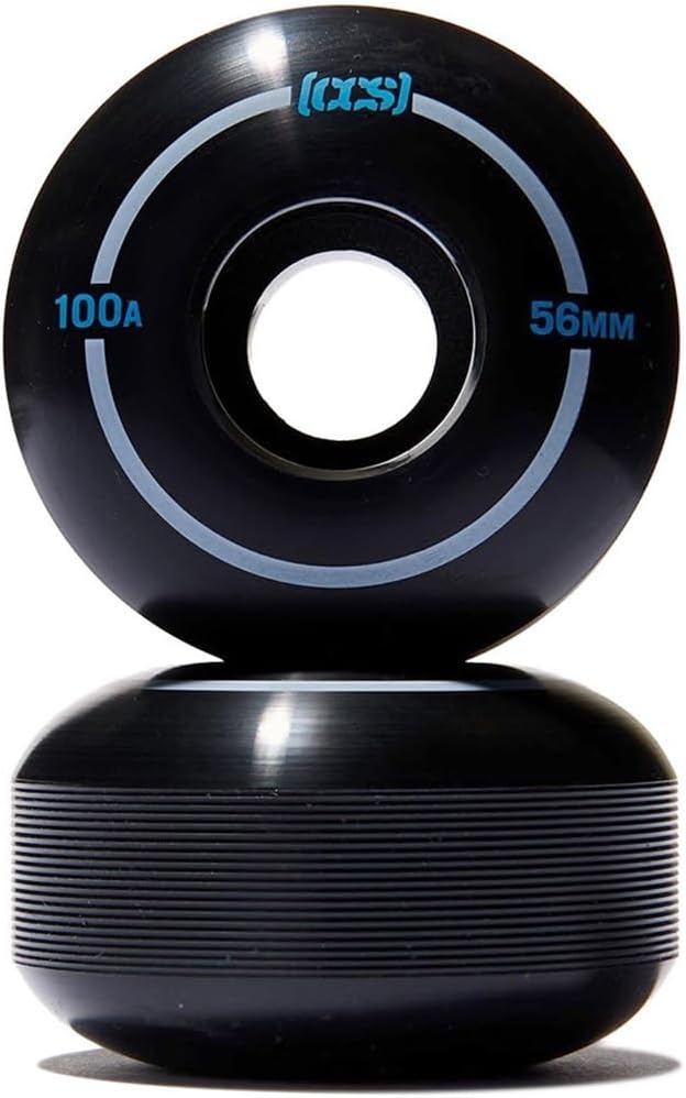 image:imageCCS Skateboard Wheels Professional Grade Polyurethane 100A Durometer Sizes 52mm 53mm 54mm amp 56mm Set of 4Black