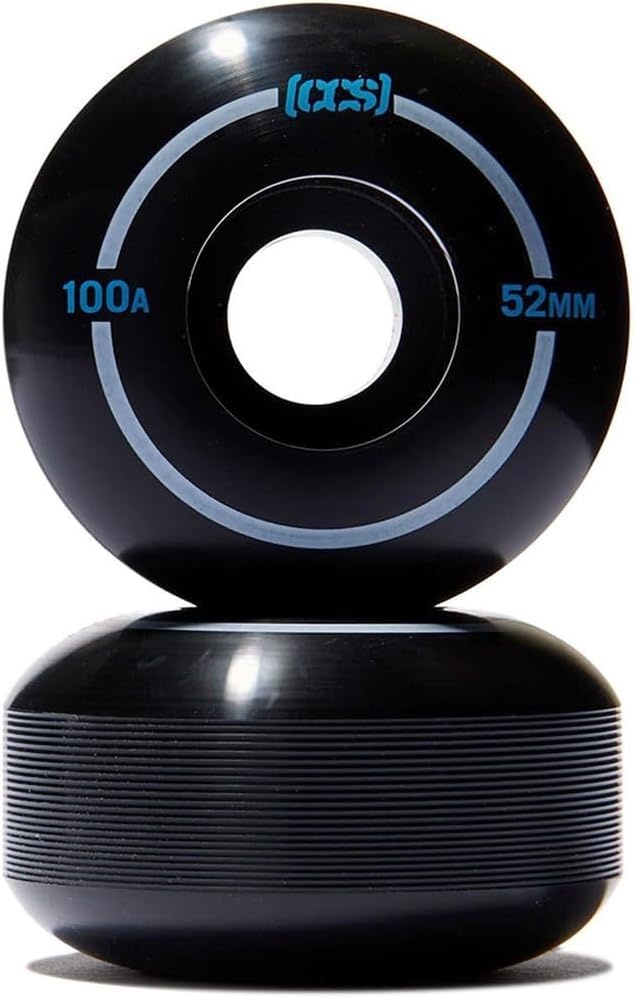 image:imageCCS Skateboard Wheels Professional Grade Polyurethane 100A Durometer Sizes 52mm 53mm 54mm amp 56mm Set of 4Black
