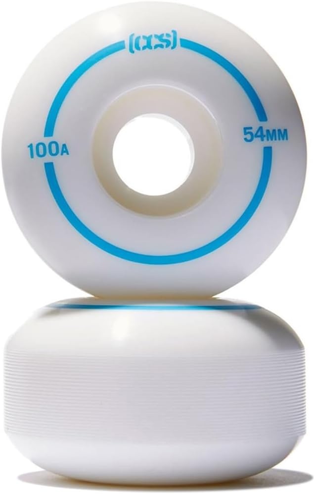 image:imageCCS Skateboard Wheels Professional Grade Polyurethane 100A Durometer Sizes 52mm 53mm 54mm amp 56mm Set of 4White