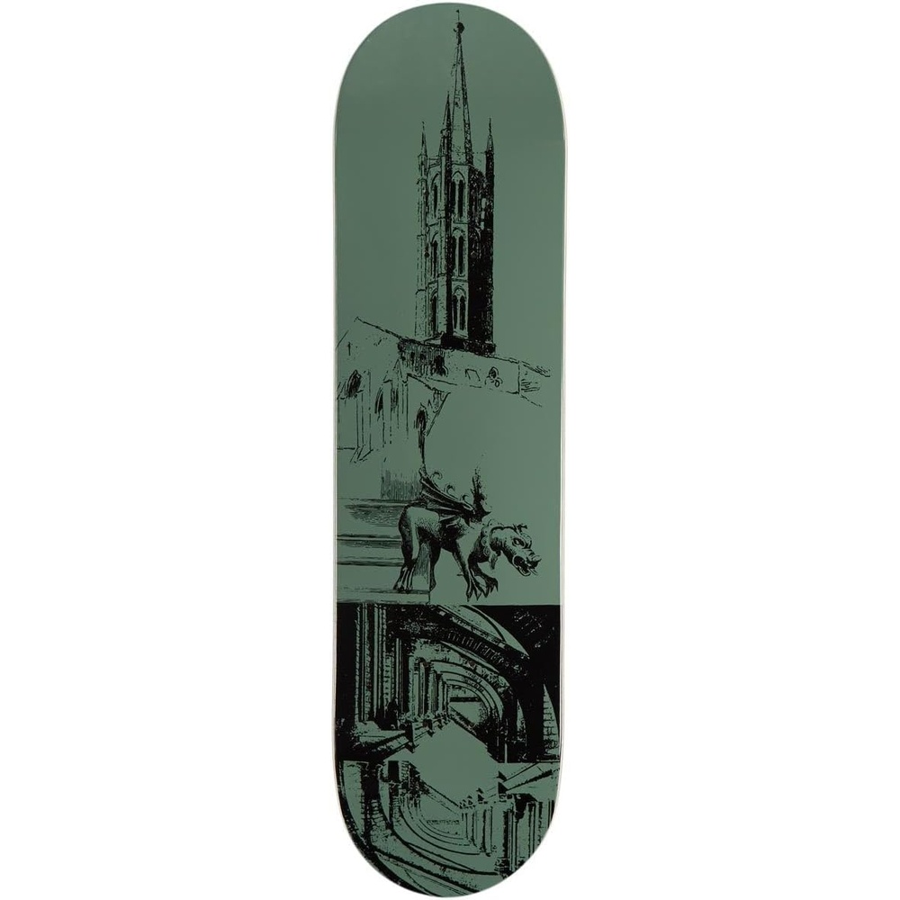 image:imageCCS Gothic Series Skateboard Deck 7 Ply Maple Wood Professional Grade Adults Kids Teens Youth Boys amp GirlsCathedral Olive