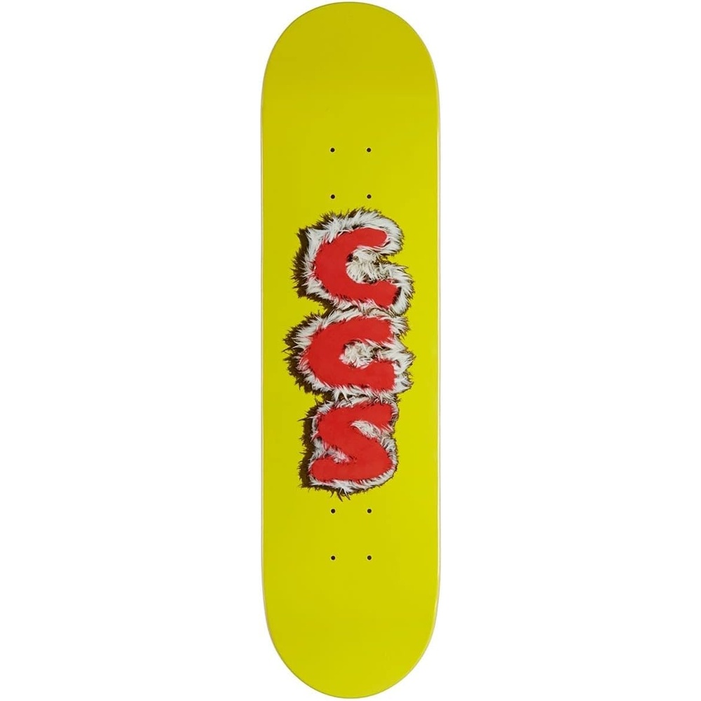 image:imageCCS Graphic Skateboard Deck  7 Ply Maple Wood  Professional Grade  Adults Kids Teens Youth  Boys amp GirlsFurry Letters Yellow