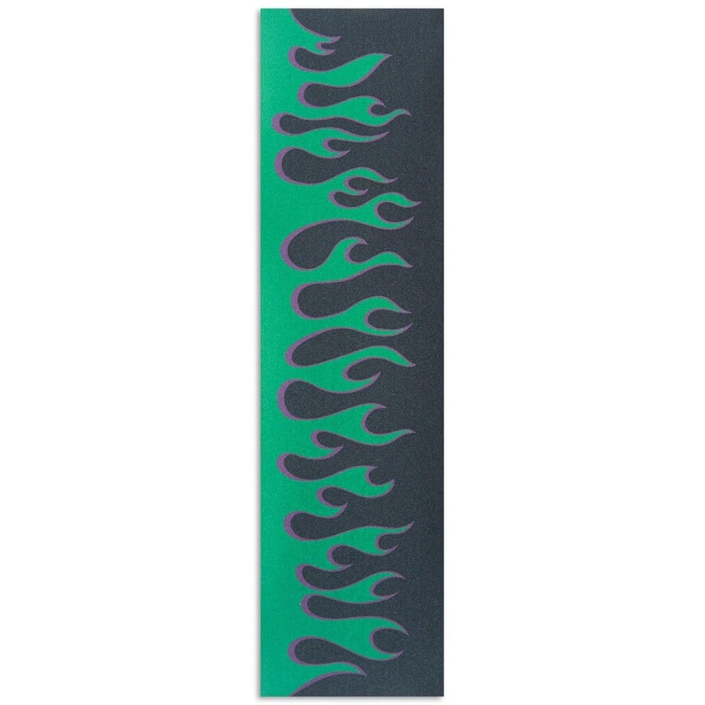 image:imageCCS Perforated Skateboard Grip Tape 9x33 BlackFlames BlackGreen