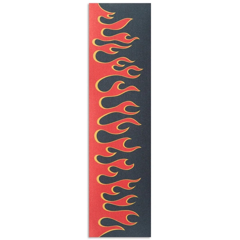 image:imageCCS Perforated Skateboard Grip Tape  9x33 BlackFlames BlackRed