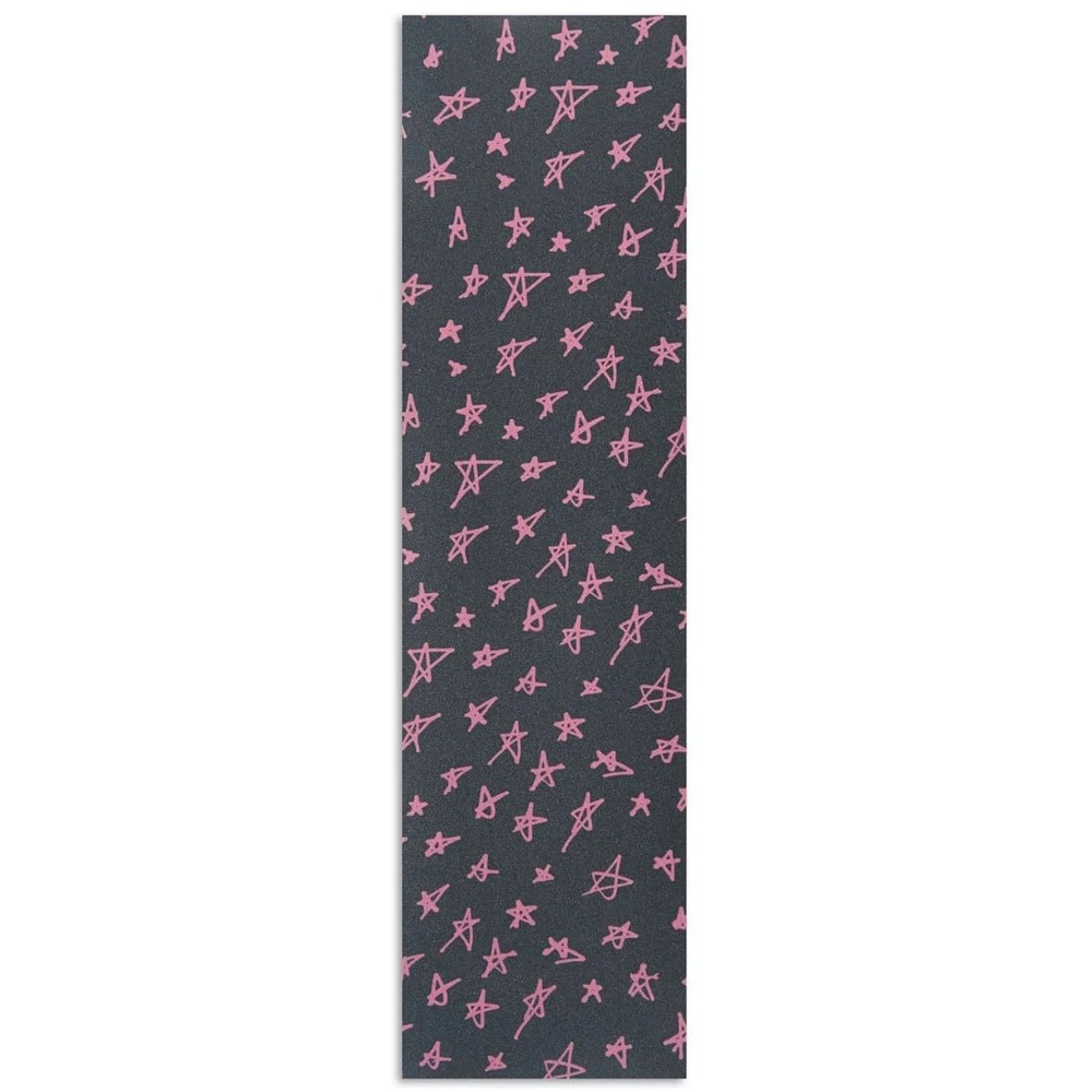 image:imageCCS Perforated Skateboard Grip Tape  9x33 BlackStars BlackPink