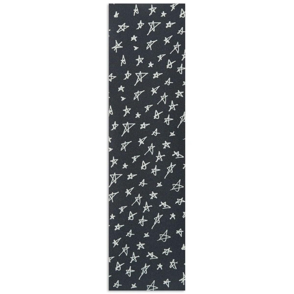 image:imageCCS Perforated Skateboard Grip Tape  9x33 GreenStars BlackWhite
