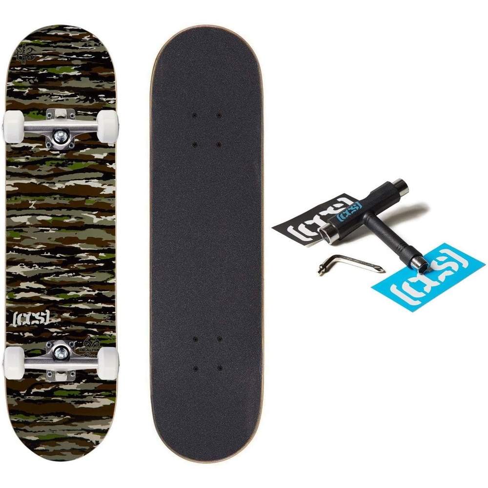 image:imageCCS Realtree Camouflage Skateboard Complete  Maple Wood  Professional Grade  Fully Assembled with Skate Tool amp Stickers  Adults Kids Teens Youth  Boys amp GirlsOriginal