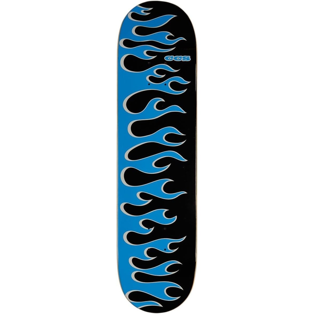 image:imageCCS Skateboard Deck  7 Ply Maple Wood  Professional Grade  Adults Kids Teens Youth  Boys amp GirlsFlames BlackBlue
