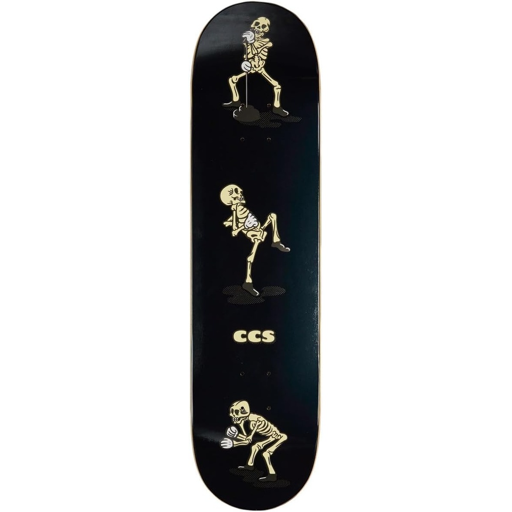 image:imageCCS Skateboard Deck 7 Ply Maple Wood Professional Grade Adults Kids Teens Youth Boys amp GirlsVine Skeleton Black