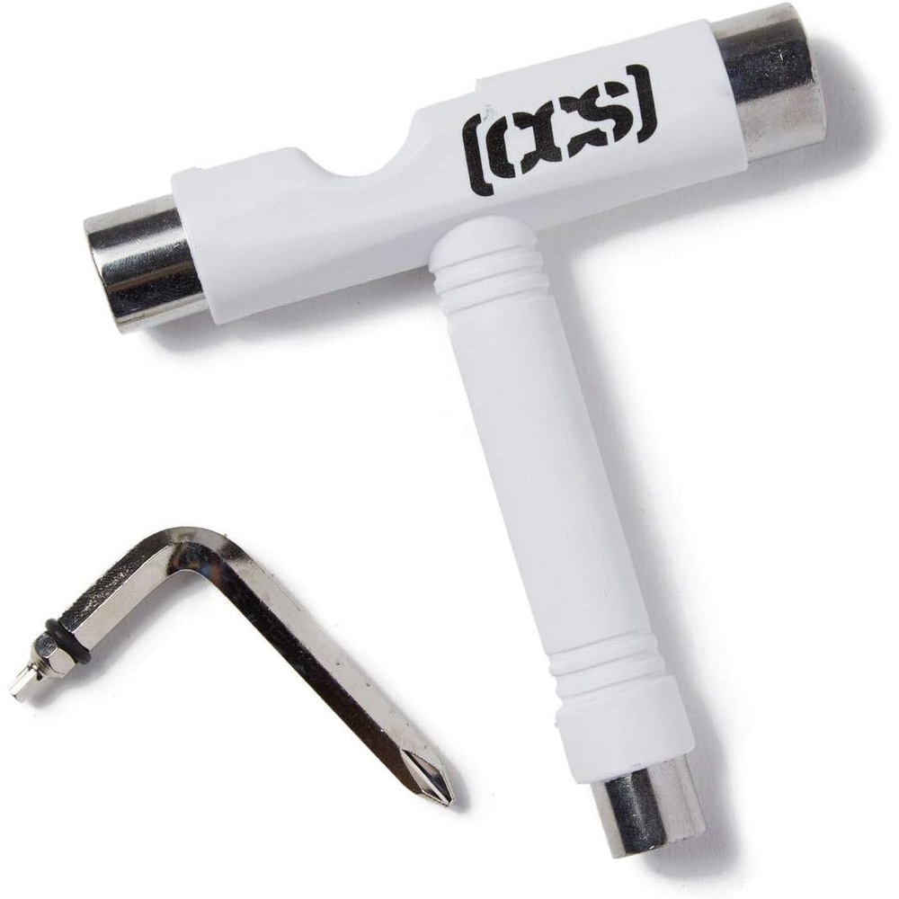 image:imageCCS Skateboard Tool  All in One T Tool Metal T Tool WGrip File or Y Tool WRethreaderWhite