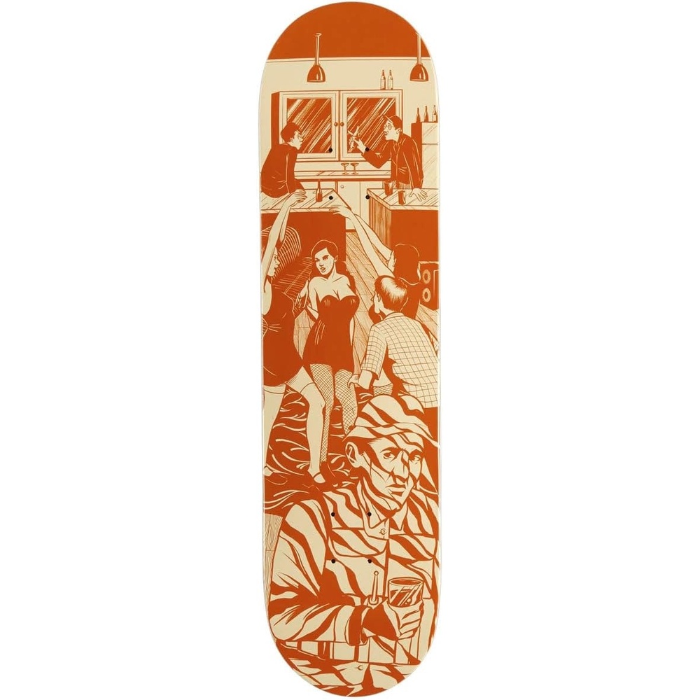 image:imageCCS Social Camouflage Skateboard Deck 7 Ply Maple Wood Professional Grade Adults Kids Teens Youth Boys amp GirlsParty Orange