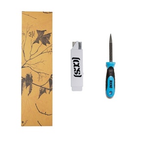 [CCS] Black Grip Tape with 2-in-1 File Tool and Razor Blade(Realtree Blaze)