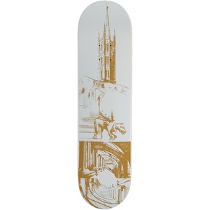 [CCS] Gothic Series Skateboard Deck | 7 Ply Maple Wood | Professional Grade | Adults, Kids, Teens, Youth | Boys & Girls(Cathedral White)