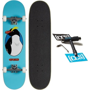 [CCS] Graphic Skateboard Complete | Maple Wood | Professional Grade | Fully Assembled with Skate Tool & Stickers | Adults, Kids, Teens, Youth | Boys & Girls(Odd Birds Penguin)