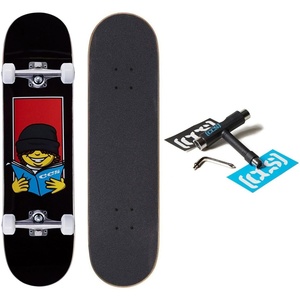 [CCS] Graphic Skateboard Complete | Maple Wood | Professional Grade | Fully Assembled with Skate Tool & Stickers | Adults, Kids, Teens, Youth | Boys & Girls(Catalog Kid Black)