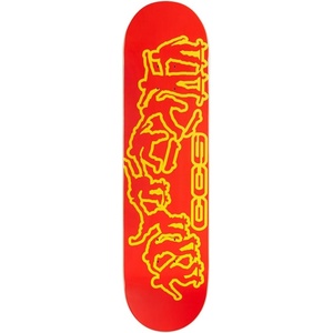 [CCS] Graphic Skateboard Deck | 7 Ply Maple Wood | Professional Grade | Adults, Kids, Teens, Youth | Boys & Girls(Kickflip 2000 Red)