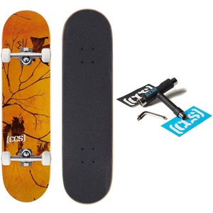 [CCS] Realtree Camouflage Skateboard Complete | Maple Wood | Professional Grade | Fully Assembled with Skate Tool & Stickers | Adults, Kids, Teens, Youth | Boys & Girls(Blaze)