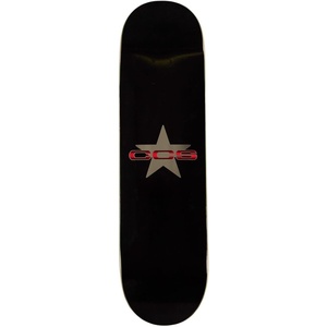 [CCS] Skateboard Deck | 7 Ply Maple Wood | Professional Grade | Adults, Kids, Teens, Youth | Boys & Girls(97 Star – Silver/Red)
