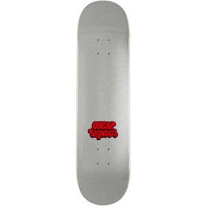 [CCS] Skateboard Deck | 7 Ply Maple Wood | Professional Grade | Adults, Kids, Teens, Youth | Boys & Girls(Cheap Skates Tag Glitter White)