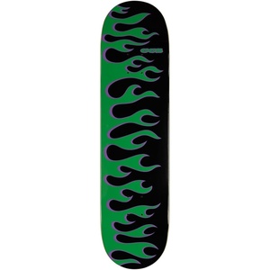[CCS] Skateboard Deck | 7 Ply Maple Wood | Professional Grade | Adults, Kids, Teens, Youth | Boys & Girls(Flames Black/Green)