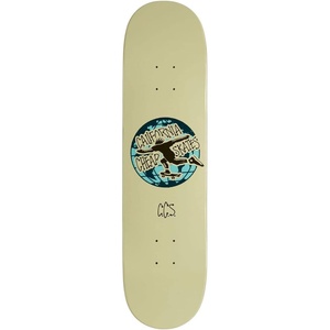 [CCS] Skateboard Deck | 7 Ply Maple Wood | Professional Grade | Adults, Kids, Teens, Youth | Boys & Girls(Globe Cream)