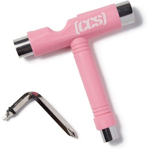 [CCS] Skateboard Tool – All in One T Tool, Metal T Tool W/Grip File, or Y Tool W/Rethreader(Pink)