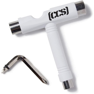 [CCS] Skateboard Tool – All in One T Tool, Metal T Tool W/Grip File, or Y Tool W/Rethreader(White)