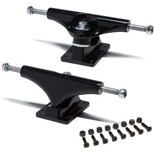 [CCS] Skateboard Trucks – 109mm, 129mm, 139mm, 144mm, 149mm, 169mm Black/Raw W/1″ Mounting Hardware(Black)